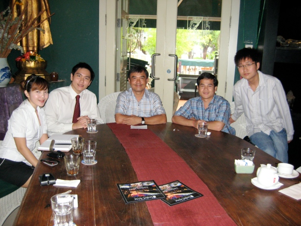 From left to right: Me, Eric, Mr Sothirak, Mr Sothirak's nephew, Yuan Long
